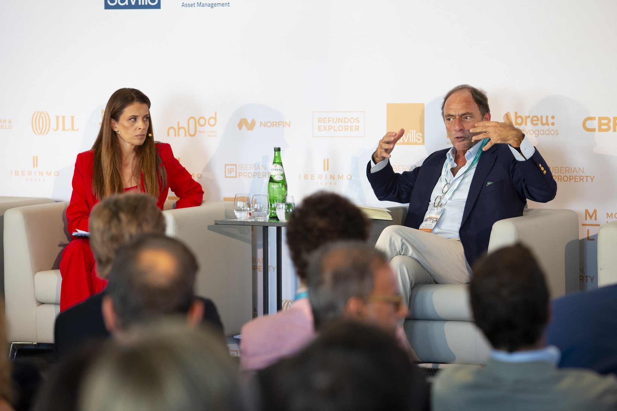 Paulo Portas, interviewed by Andreia Vale. Portugal RE Summit 2025.