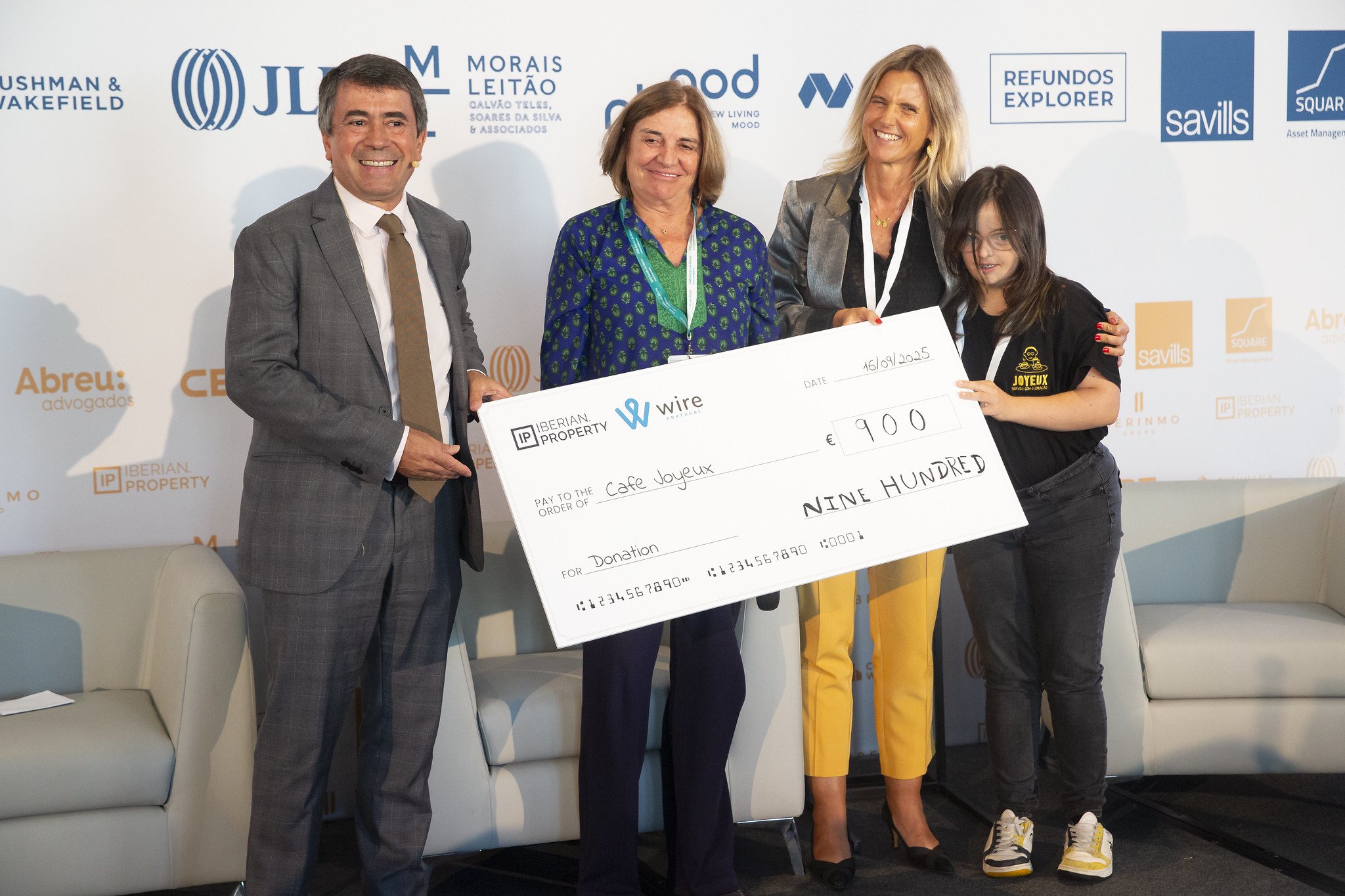 Social initiative promoted by Iberian Property and WIRE - Portugal RE Summit 2025.